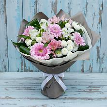 Букет цветов из:  Герберы, Альстромерии и Хризантемы в Сандово