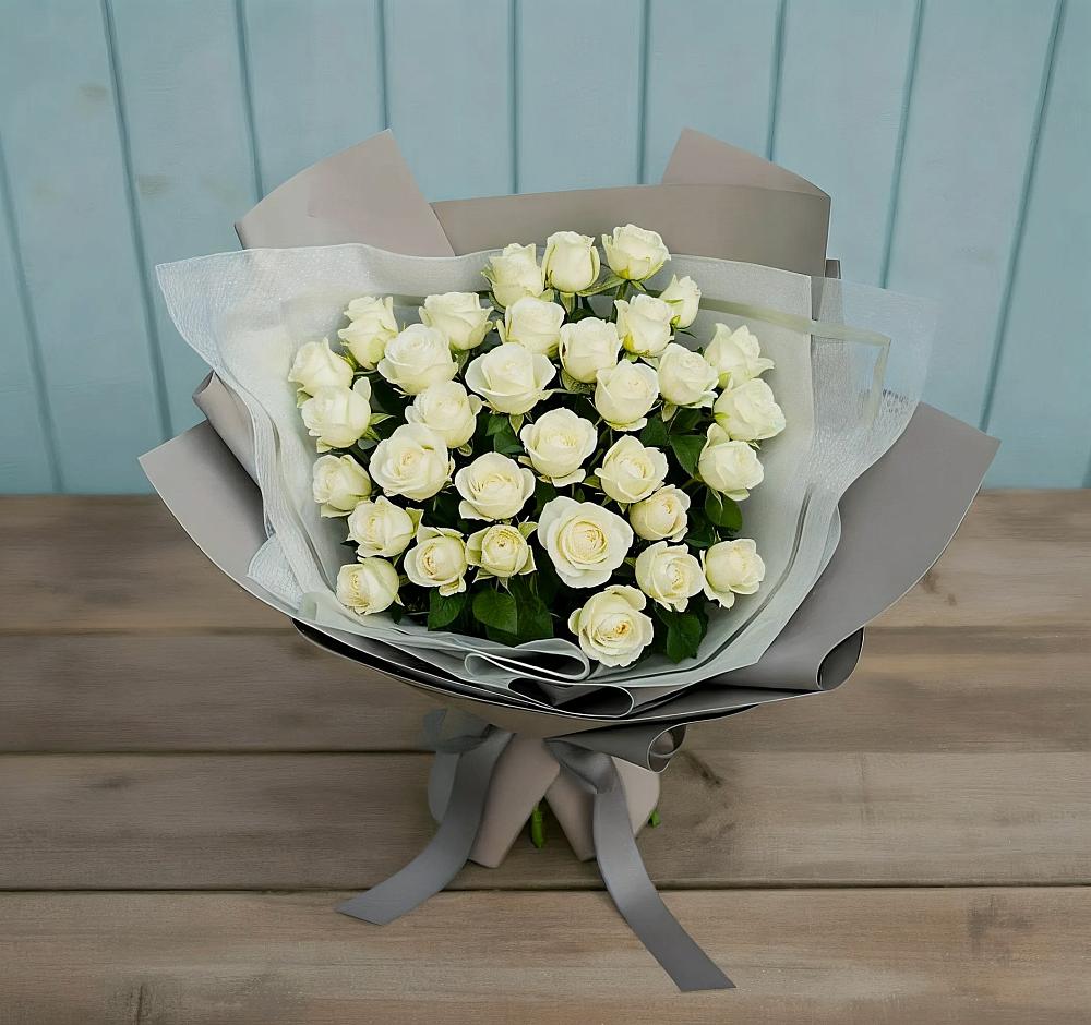 Букет Белоснежная нежность в Сандово
