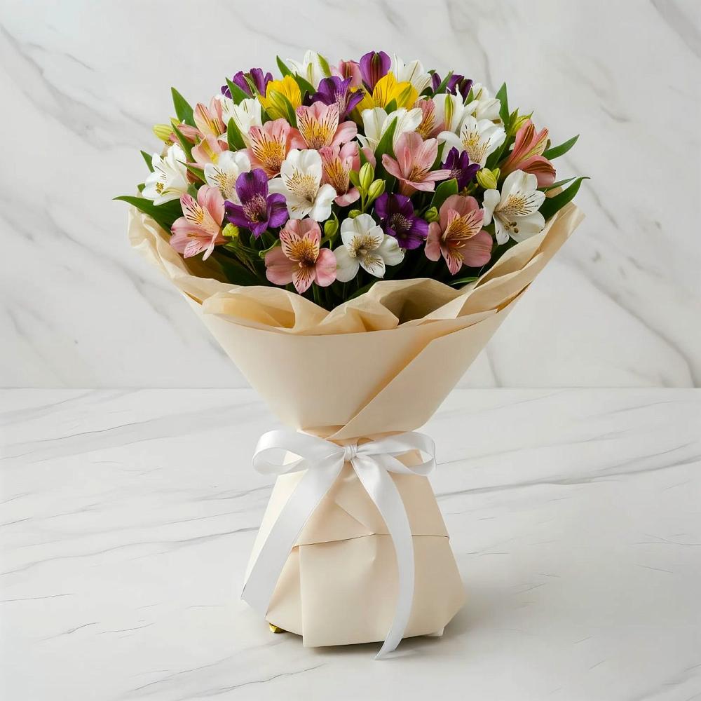 Букет цветов из: Альстромерии в Сандово