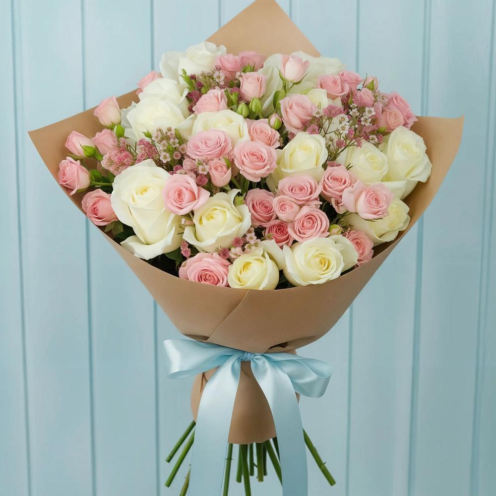 Букет цветов из: Розы в Сандово