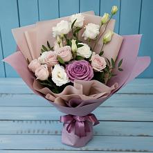 Букет цветов из:  Розы и Лизиантусы в Сандово