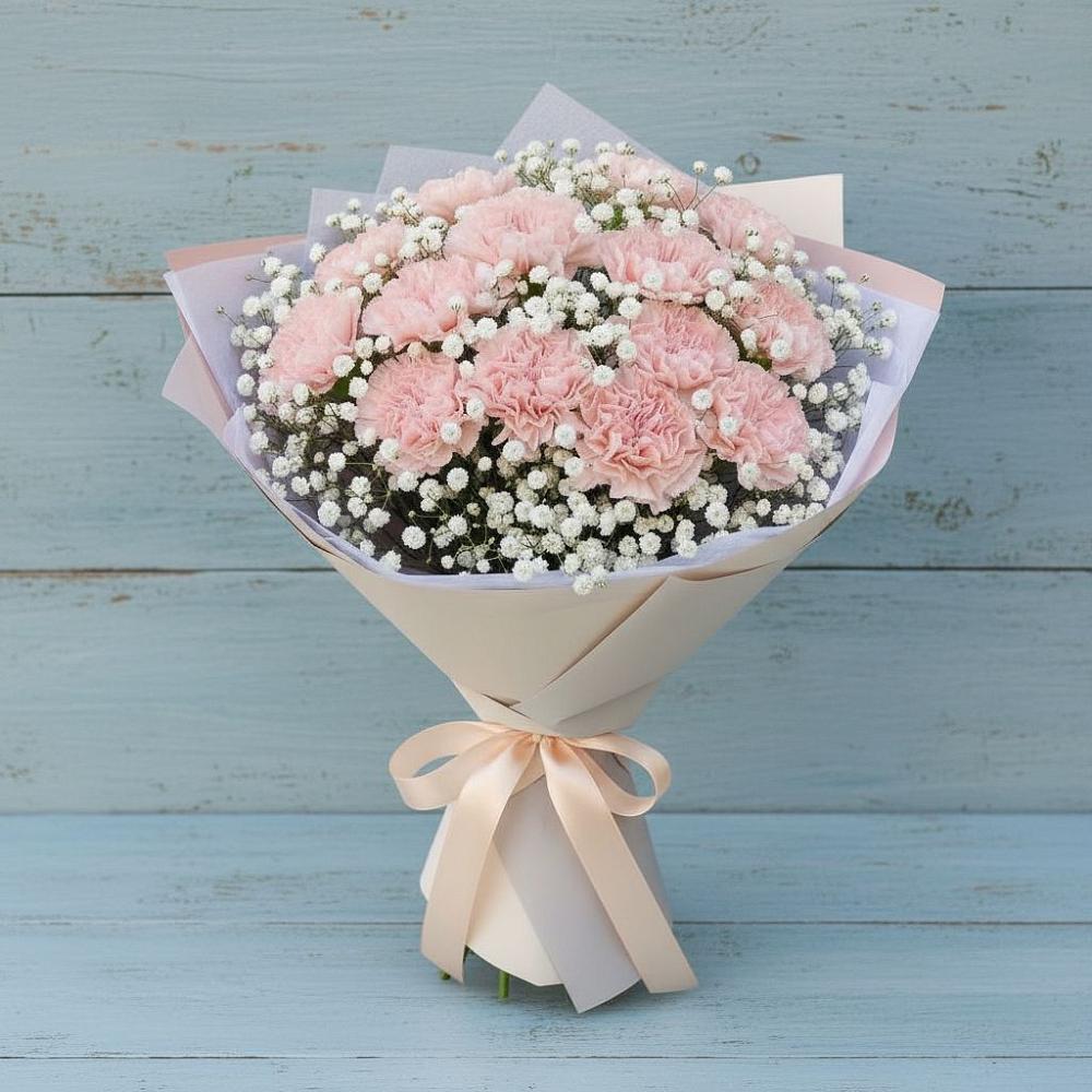 Букет цветов из: Гвоздики в Сандово