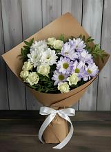 Букет цветов из:  Хризантемы и Розы в Сандово