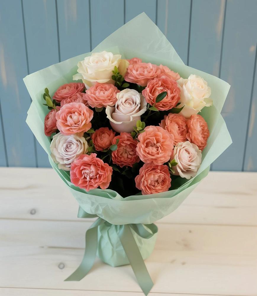 Букет цветов из: Розы в Сандово