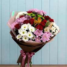 Букет цветов из:  Розы, Хризантемы и Альстромерии в Сандово