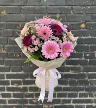 Букет цветов из:  Герберы и Хризантемы в Сандово