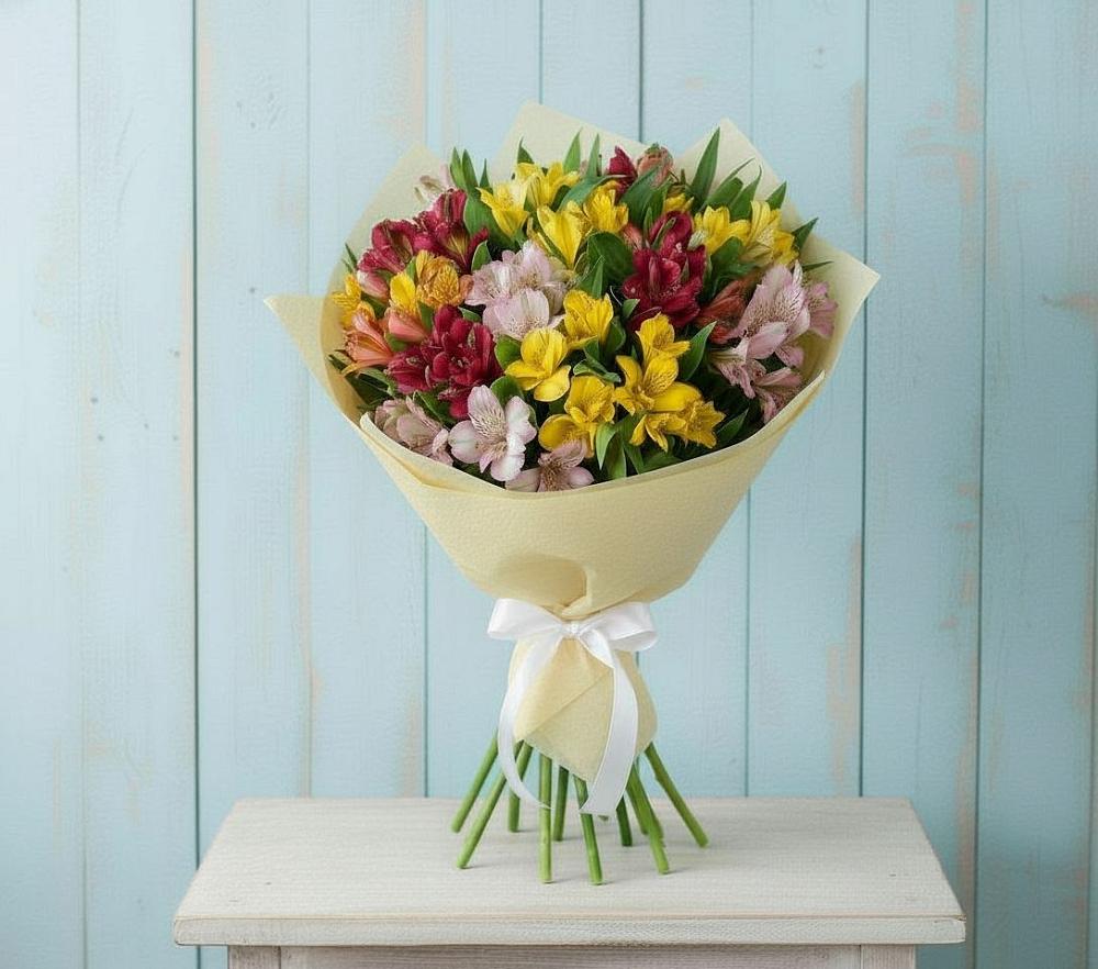 Букет цветов из: Альстромерии в Сандово