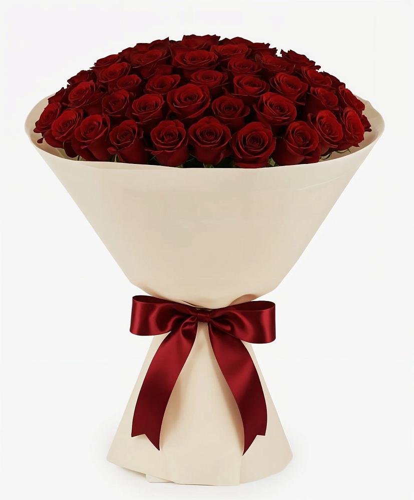 Букет 101 Бордовая роза Блэк Бакарра в Сандово