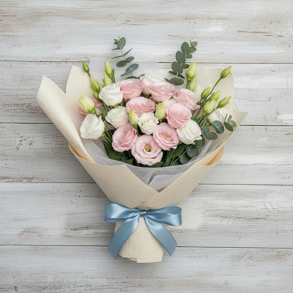 Букет цветов из: Лизиантусы в Сандово